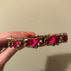 Rachel Leigh NWT Hot Pink Ribbon Bangle Bracelet